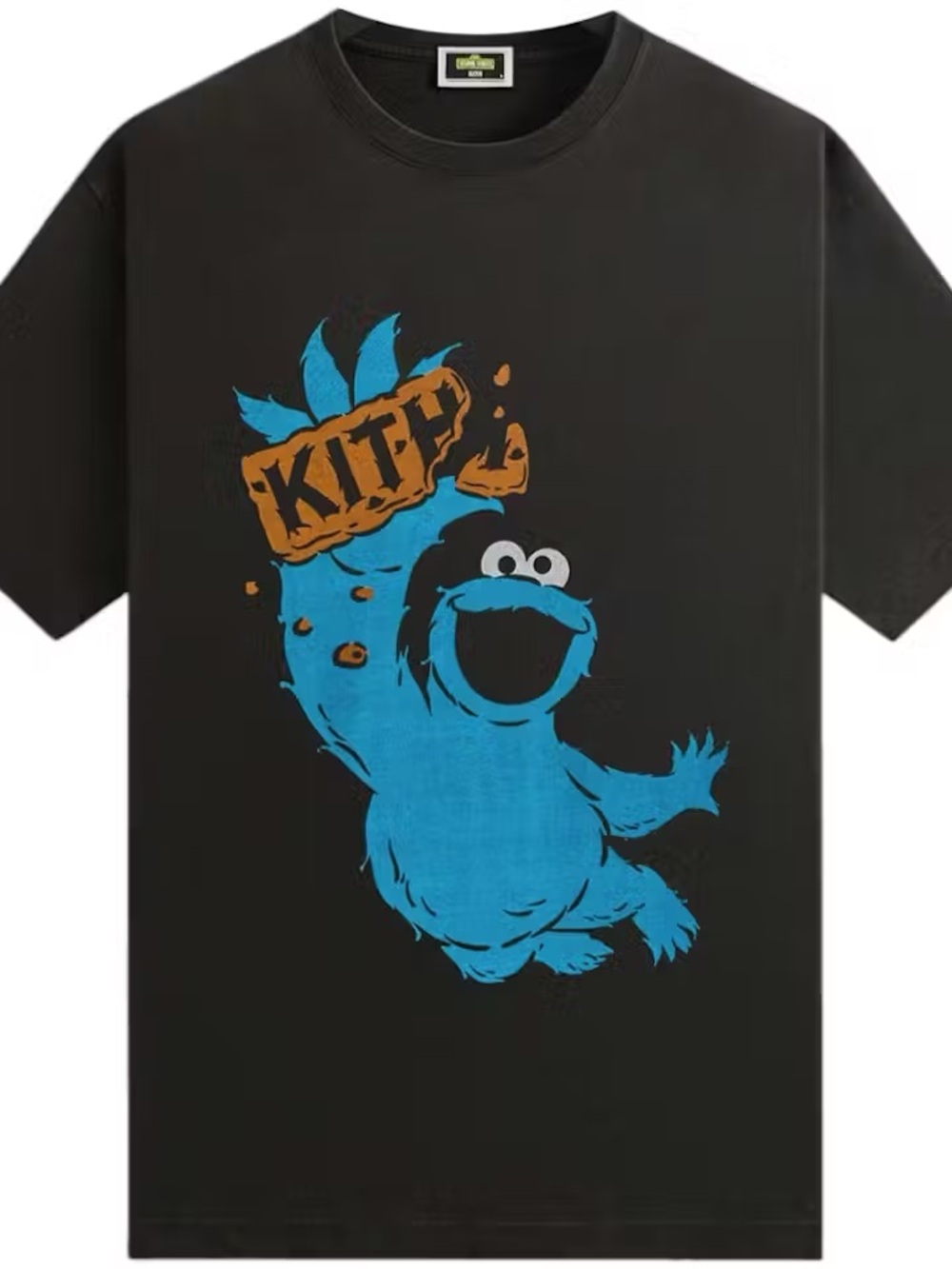 Kith x Sesame Street Cookie Monster T-Shirt Tee Short Sleeve sz. L Men Unisex